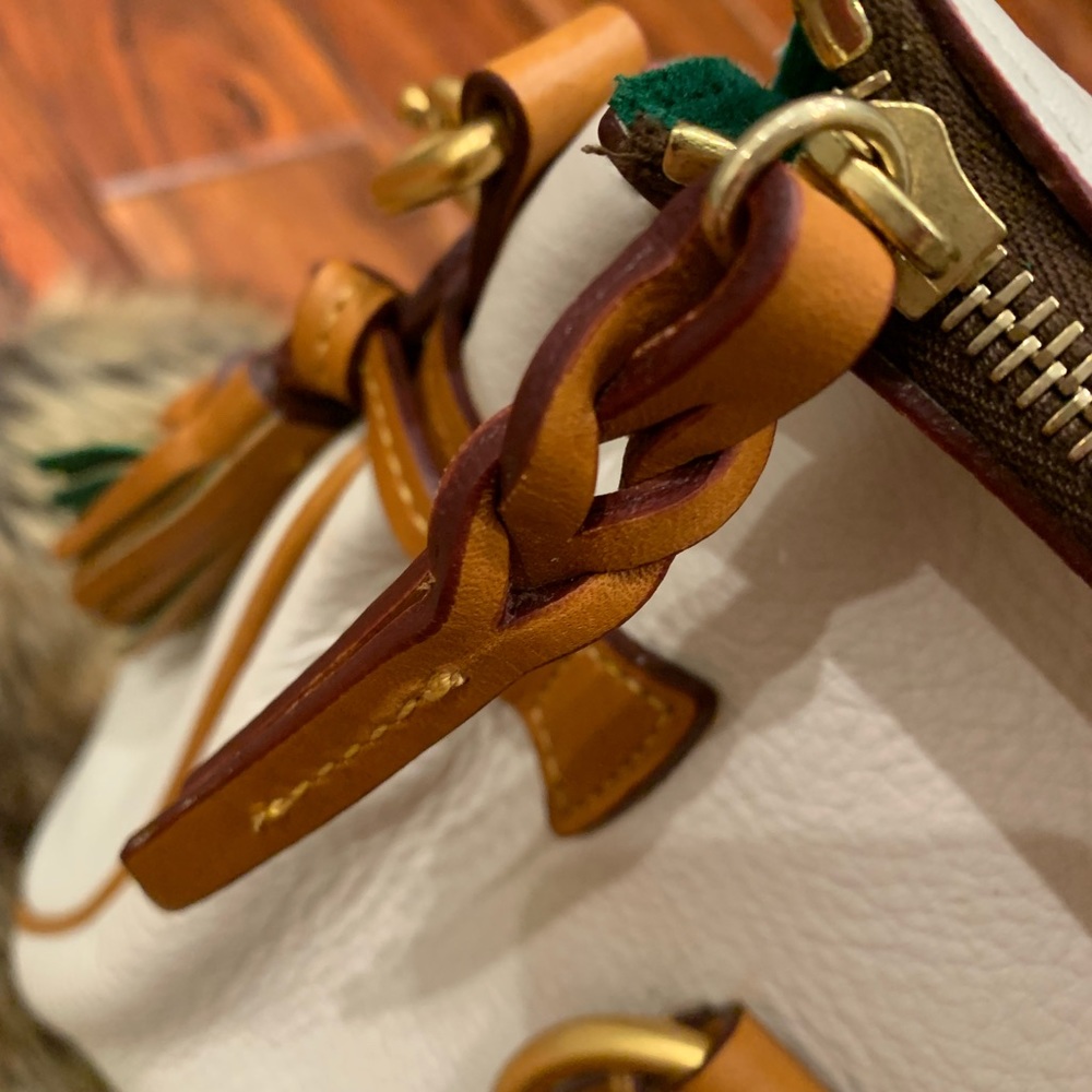 Large Dooney & Bourke Florentine Vachetta Leather Satchel - Picture 6 of 14